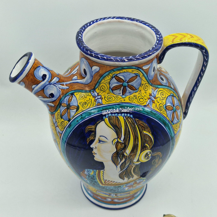 Cruche en Céramique Bottega Gatti Faenza 1950