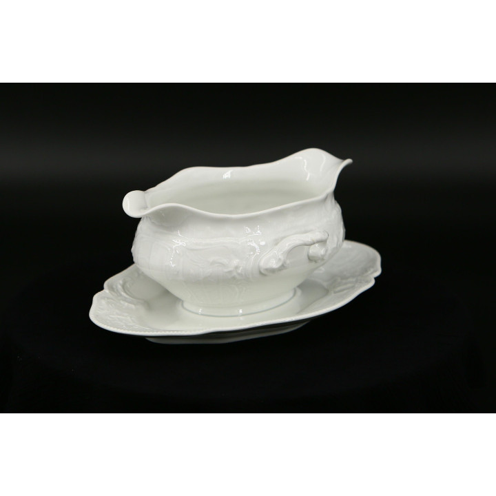 Saucière Rosenthal Années 20 - Porcelaine Blanche Rococo