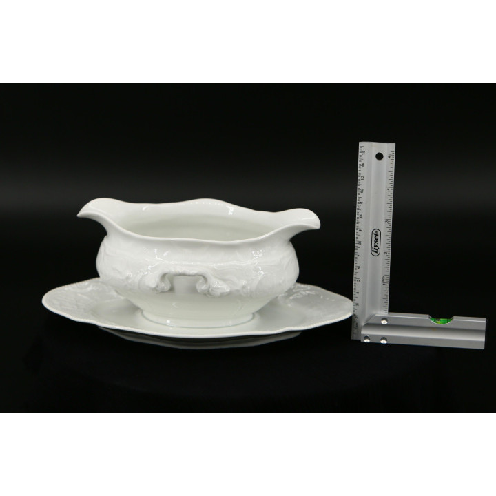 Соусник Rosenthal 1920-х годов - Белый фарфор рококо