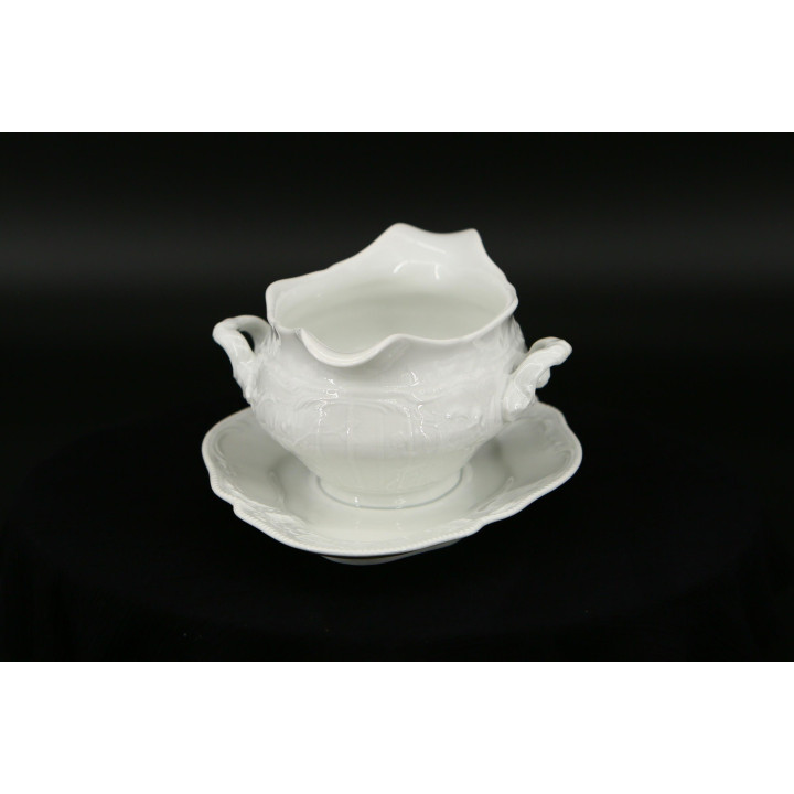 Соусник Rosenthal 1920-х годов - Белый фарфор рококо