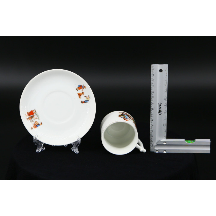 Juego Taza y Plato Eamag Selb 1920 - Escenas Infantiles