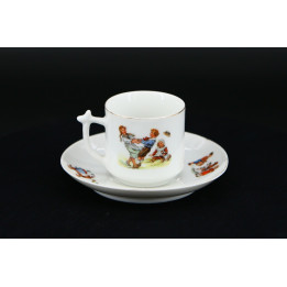 Eamag Bayern Porzellan Tasse & Untertasse - 1940er Jahre