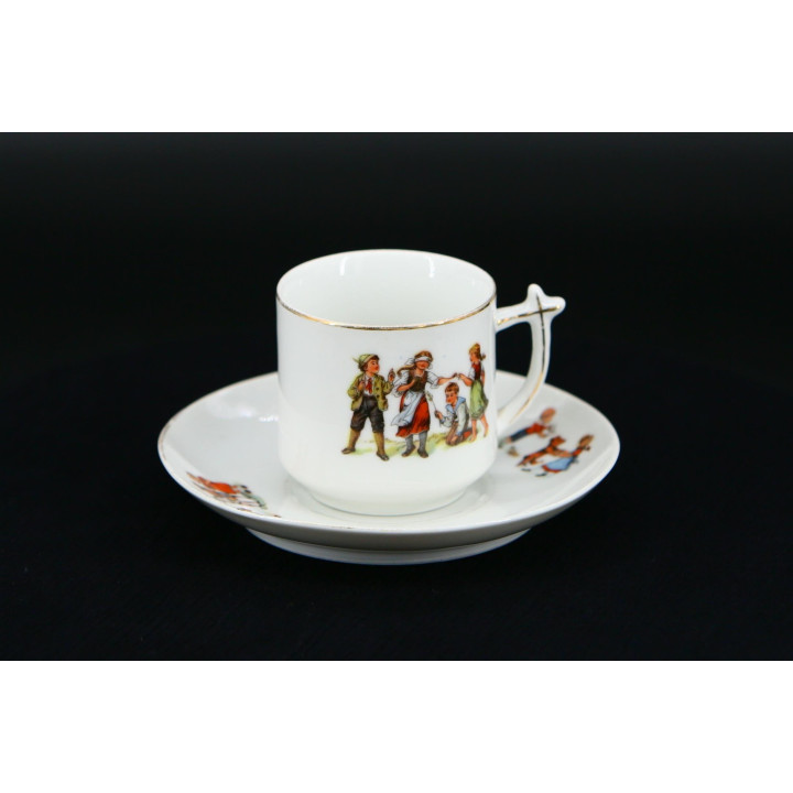 Juego de Taza y Platillo Eamag Baviera - Década de 1940