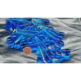 Pendenti in Vetro Blu Vintage anni '30
