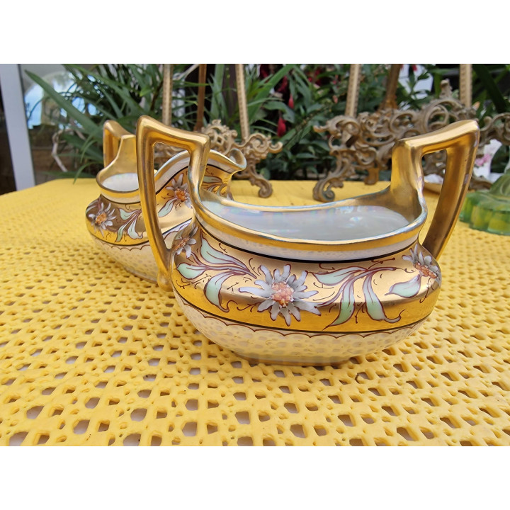 Set Porcellana di Limoges T&V: Lattiera e Zuccheriera 1900
