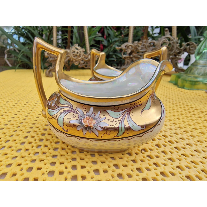 Set Porcellana di Limoges T&V: Lattiera e Zuccheriera 1900