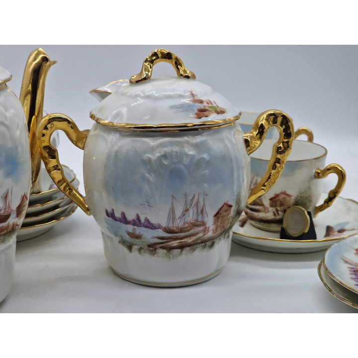 リモージュ磁器 コーヒーセット 19世紀後半 (19点セット)