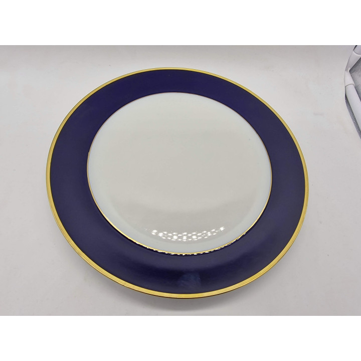 ランゲンタール 1978 スイス製 コバルトブルー ゴールド 磁器 ディナーサービス、高級 スイス磁器 食器セット、スープカップ プレート ビンテージ食器