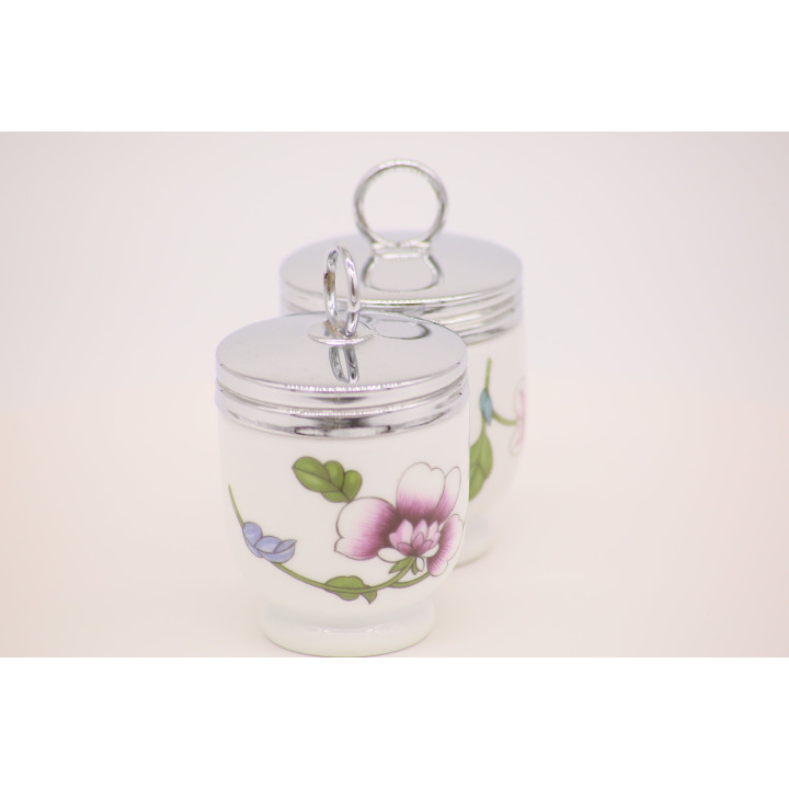 Par de Egg Coddlers Royal Worcester Summer's Day