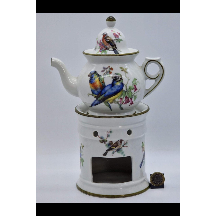 Imbryk Porcelanowy Herranz z Podgrzewaczem - Hiszpania