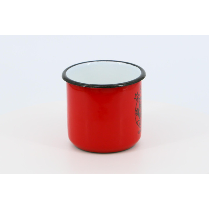 Caneca Vintage Leão em Metal Esmaltado Anos 70