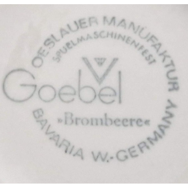 Набор из 6 пашотниц Goebel Brombeere 1970-х годов