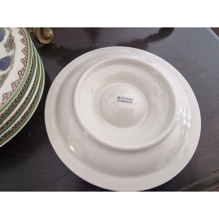 6 Kieliszków do jajek Goebel Brombeere Porcelana lata 70.