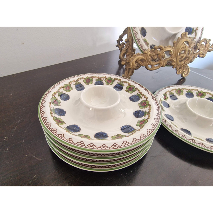 6 Kieliszków do jajek Goebel Brombeere Porcelana lata 70.