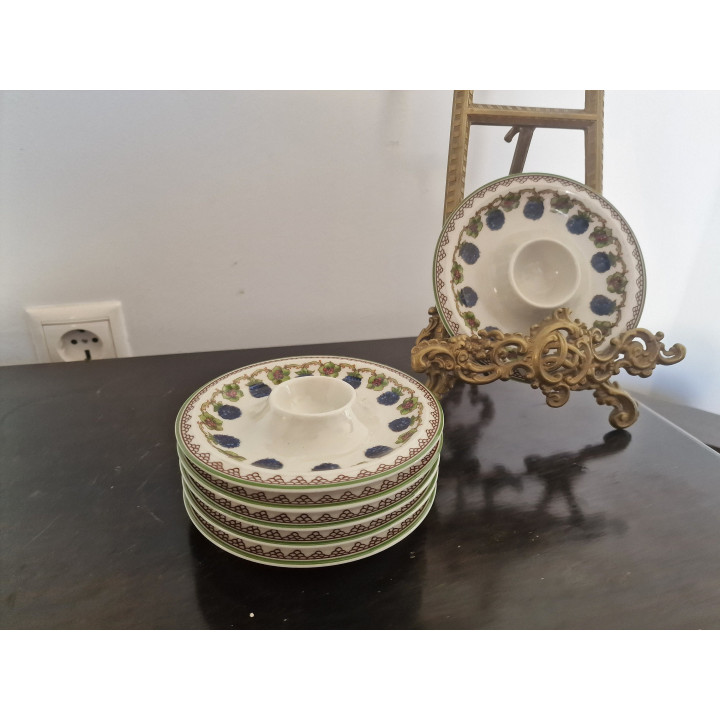 6 Hueveras Goebel Brombeere Porcelana años 70