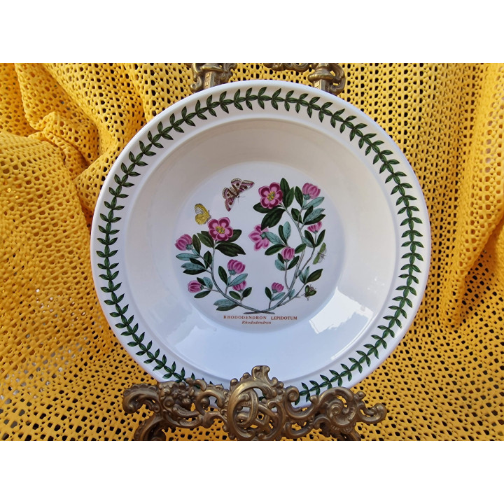 Portmeirion Botanic Garden Diep Bord en Soepbord, Susan Williams-Ellis, Vintage Engels Aardewerk Servies Jaren 70, Verzamelen,…