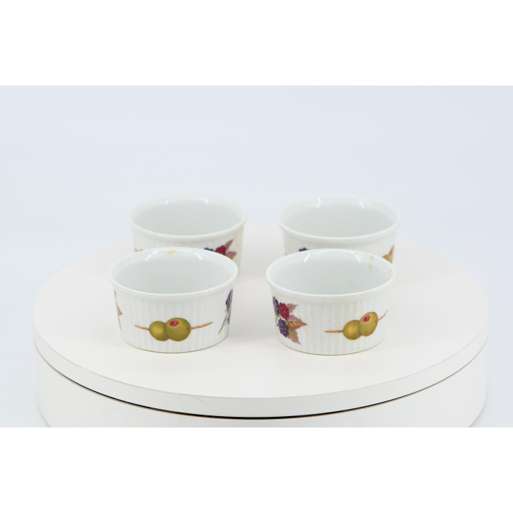 Set di 4 Ramequin Royal Worcester Evesham M - Vintage