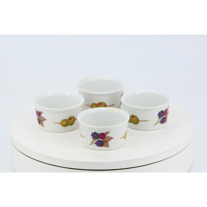 Set van 4 Royal Worcester Evesham M Ramekins - Vintage