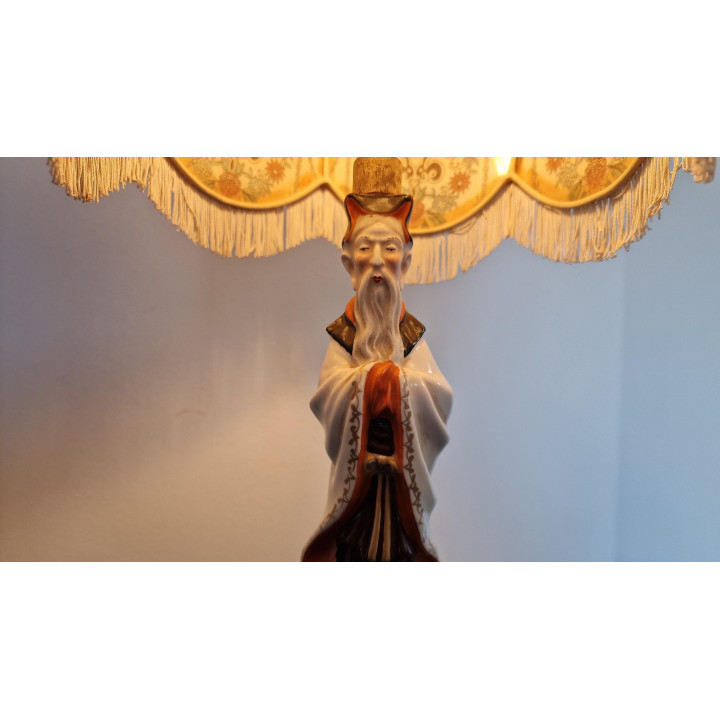 Vintage-Tischlampe 60er Jahre - Orientalischer Weiser