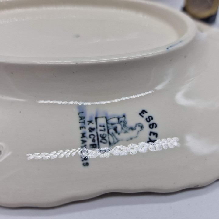 Sosjerka i Talerz Keeling & Co Essex - Staffordshire XIX w.