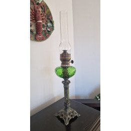 Augusta Brenner Petroleumlampe - Antike Lampe