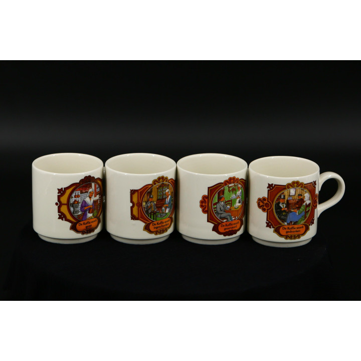 Zestaw 4 Kubków Vintage Villeroy & Boch - Luksemburg