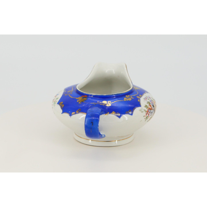Crémier en Céramique Jäger Eisenberg - Bleu Cobalt et Or (1930)