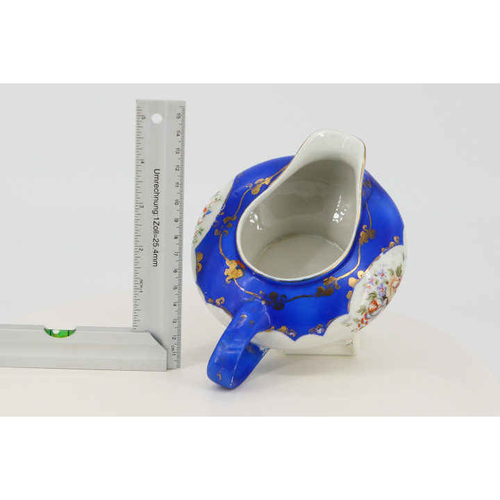 Jäger Eisenberg Ceramic Creamer - Cobalt Blue & Gold (1930s)
