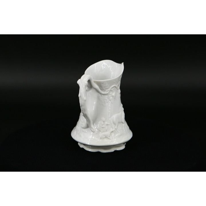 Pichet en Porcelaine Scène de Chasse (Années 1930)