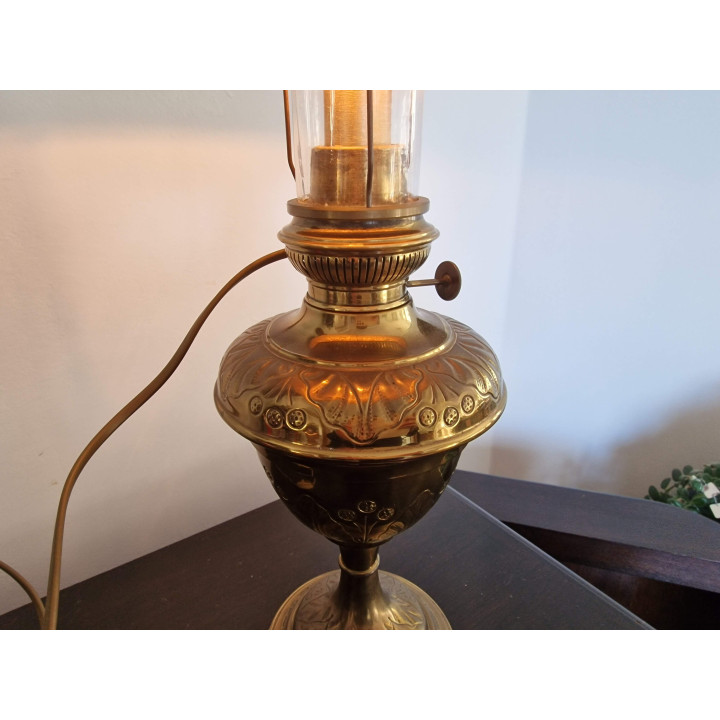 Vintage Französische Tischlampe aus Messing (1910-1930)