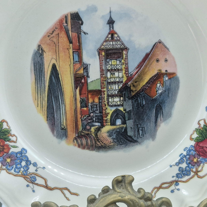 Zestaw 4 Talerzy Deserowych Sarreguemines Obernai Loux
