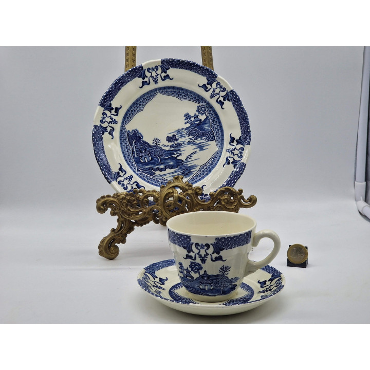 Трио Royal Tudor Ware Mandarin - Сине-белый фарфор Grindley