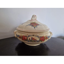 Sarreguemines Obernai Soepterrine - Henri Loux - Jaren 60