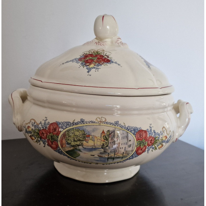 Sarreguemines Obernai Soepterrine - Frans Aardewerk Elzas