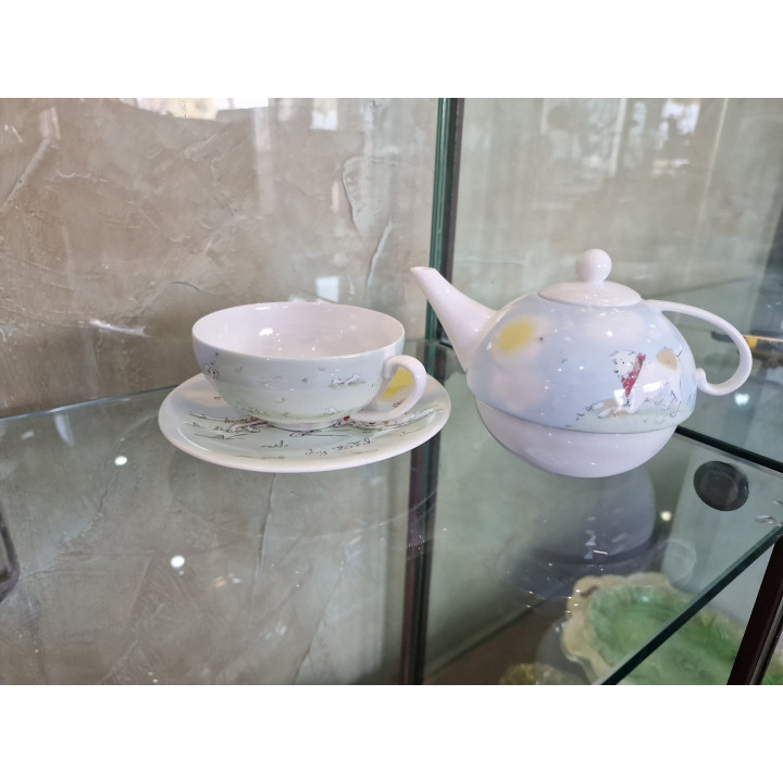 Aynsley Tea for One Set Dog Tired Labrador