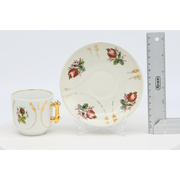 Tasse et Soucoupe en Porcelaine de Limoges (1910)