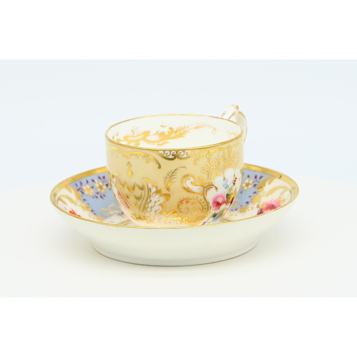 Antyczny zestaw do herbaty 1910 porcelana i złoto
