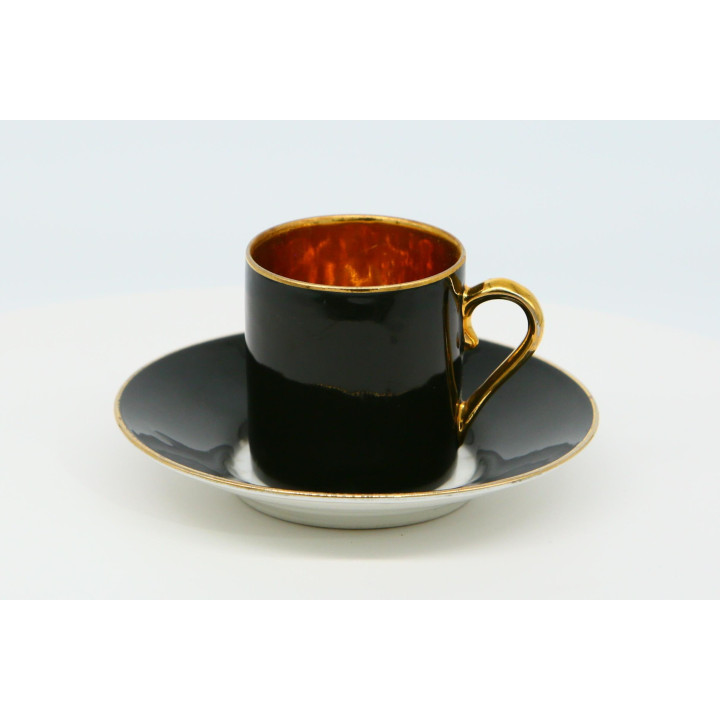 Limoges Porzellan Espressotasse Lanternier & Cie 1910