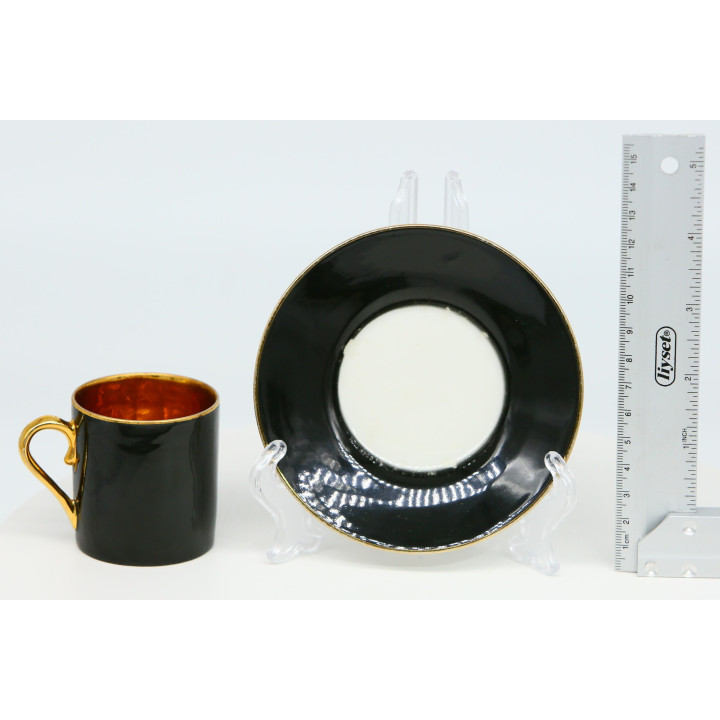 Limoges Lanternier & Cie Porcelain Demitasse Set 1910s