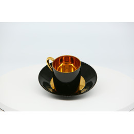 Duo Tasse et Soucoupe Limoges Primavera Art Déco