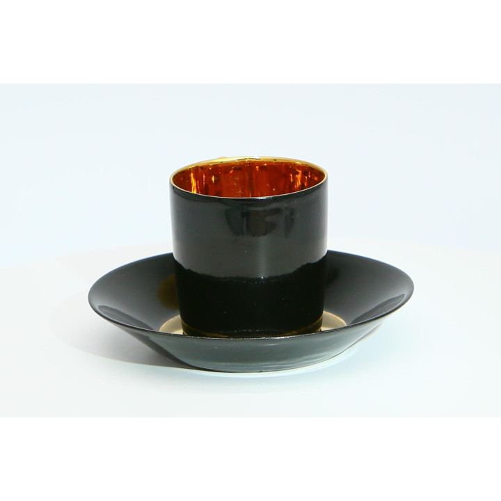 Duo Tasse et Soucoupe Limoges Primavera Art Déco