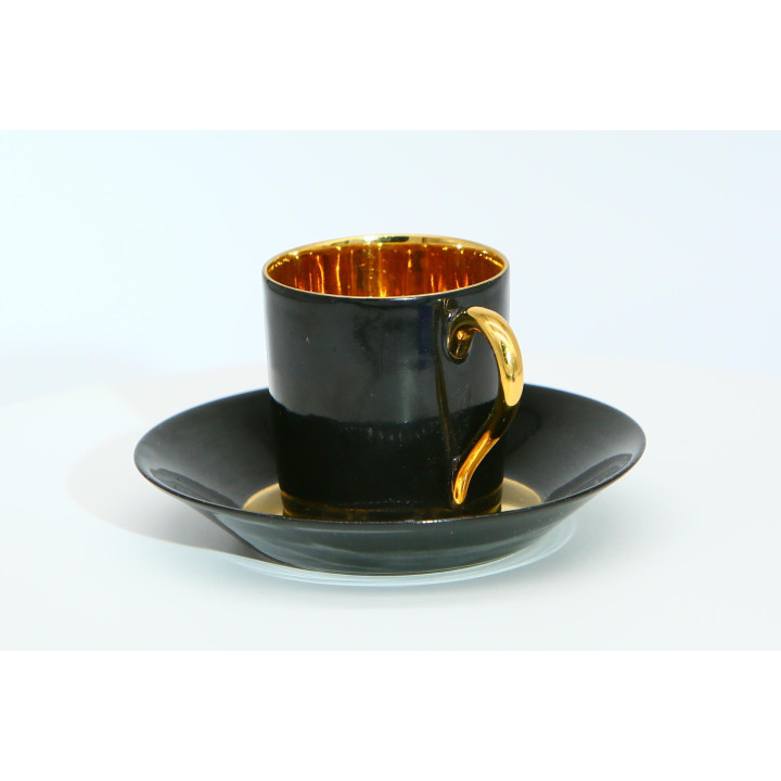 Tazza e Piattino Limoges Art Déco Primavera