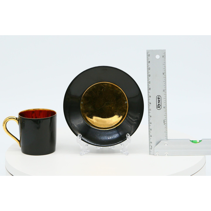 Кофейная пара Limoges Art Déco — Черный и Золотой