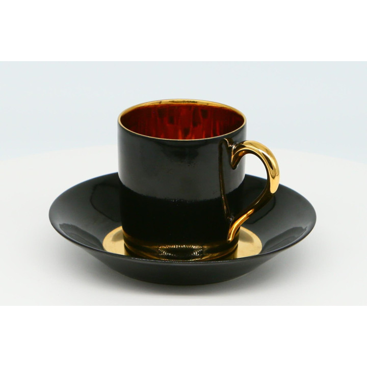 Tasse et Soucoupe Limoges Atelier Primavera Art Déco