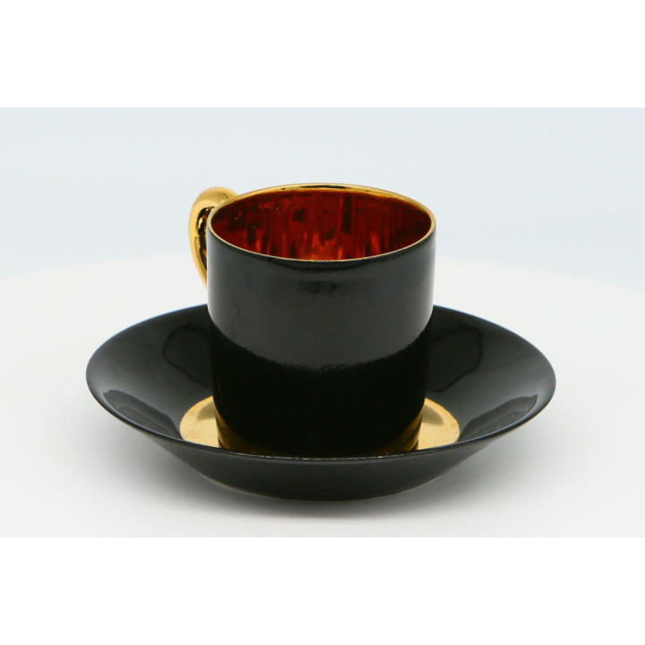 Art Déco Limoges Porzellantasse & Untertasse Primavera