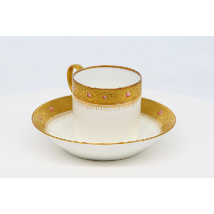 Filiżanka i Spodek Belle Époque Porcelana 1910