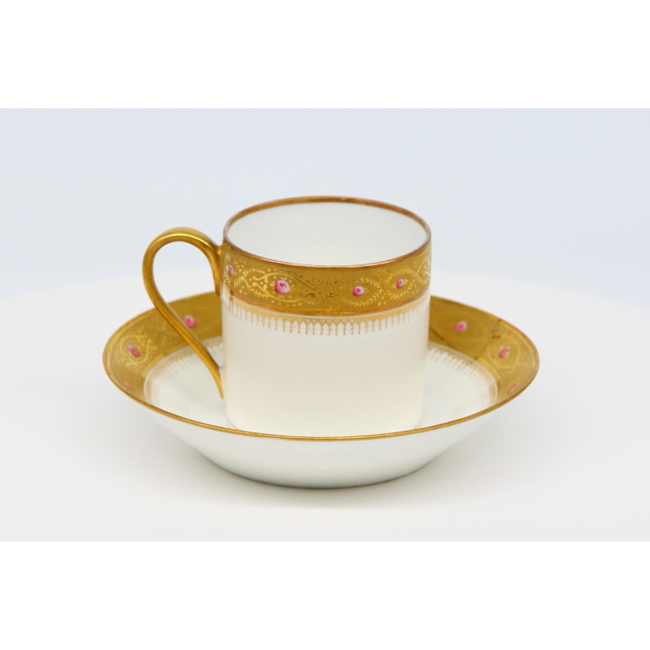Belle Époque Porcelain Cup and Saucer (c. 1910)