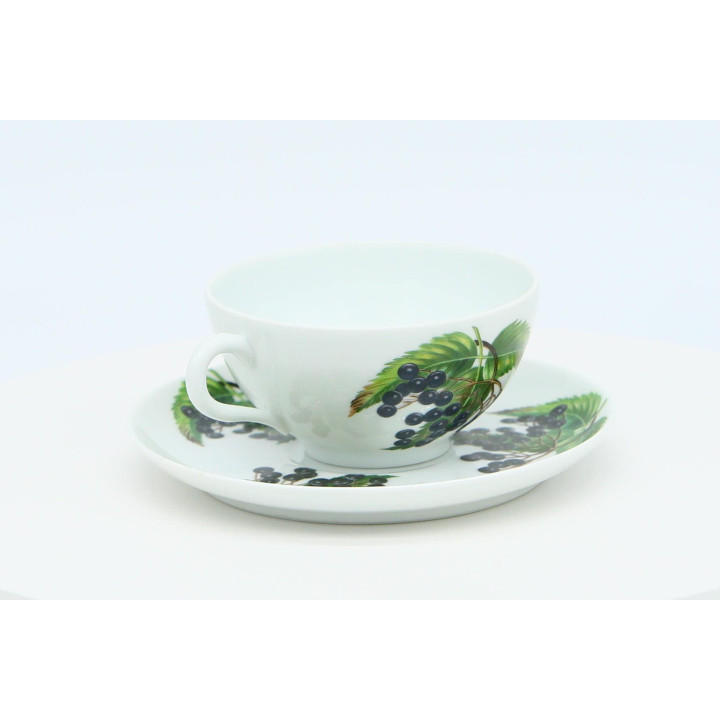 Filiżanka i spodek Porcelaine de Paris Les Fruits Sauvages