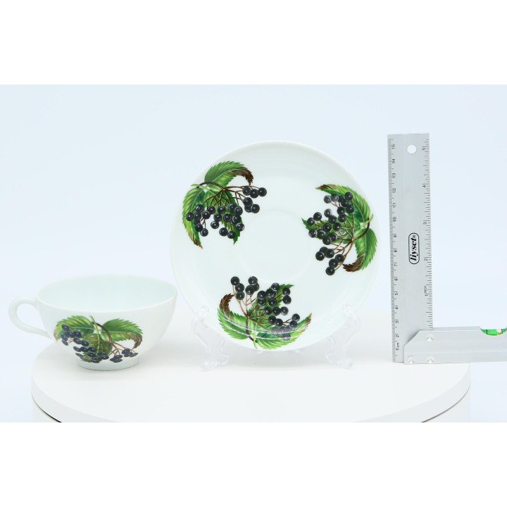 Чайная пара Porcelaine de Paris Les Fruits Sauvages