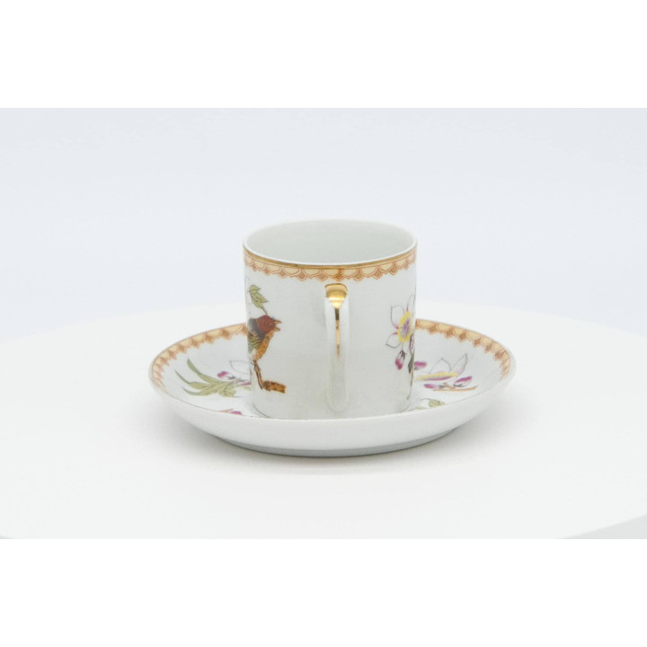 Juego de Taza y Plato de Porcelana Chinese Garden
